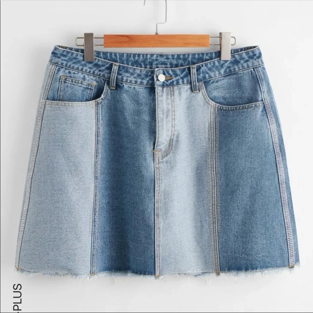SHEIN Y2K denim skirt